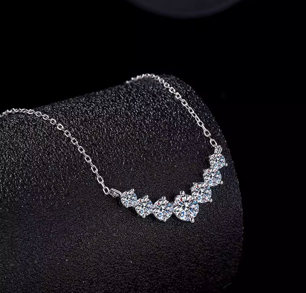 925 Sterling Silver Moissanite Ketting | GRA-gecertificeerd