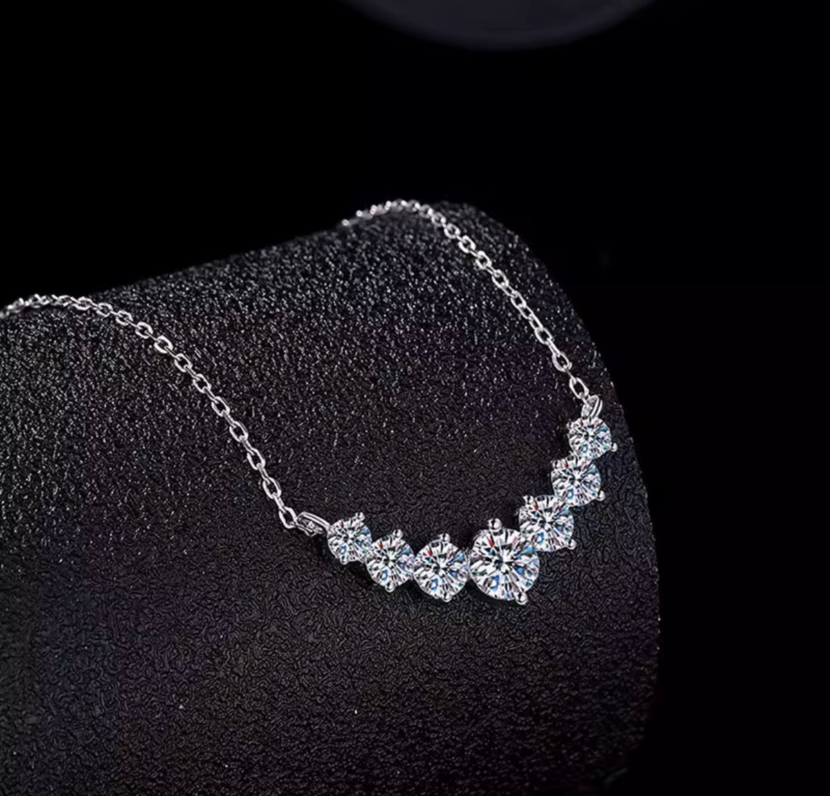 925 Sterling Silver Moissanite Ketting | GRA-gecertificeerd