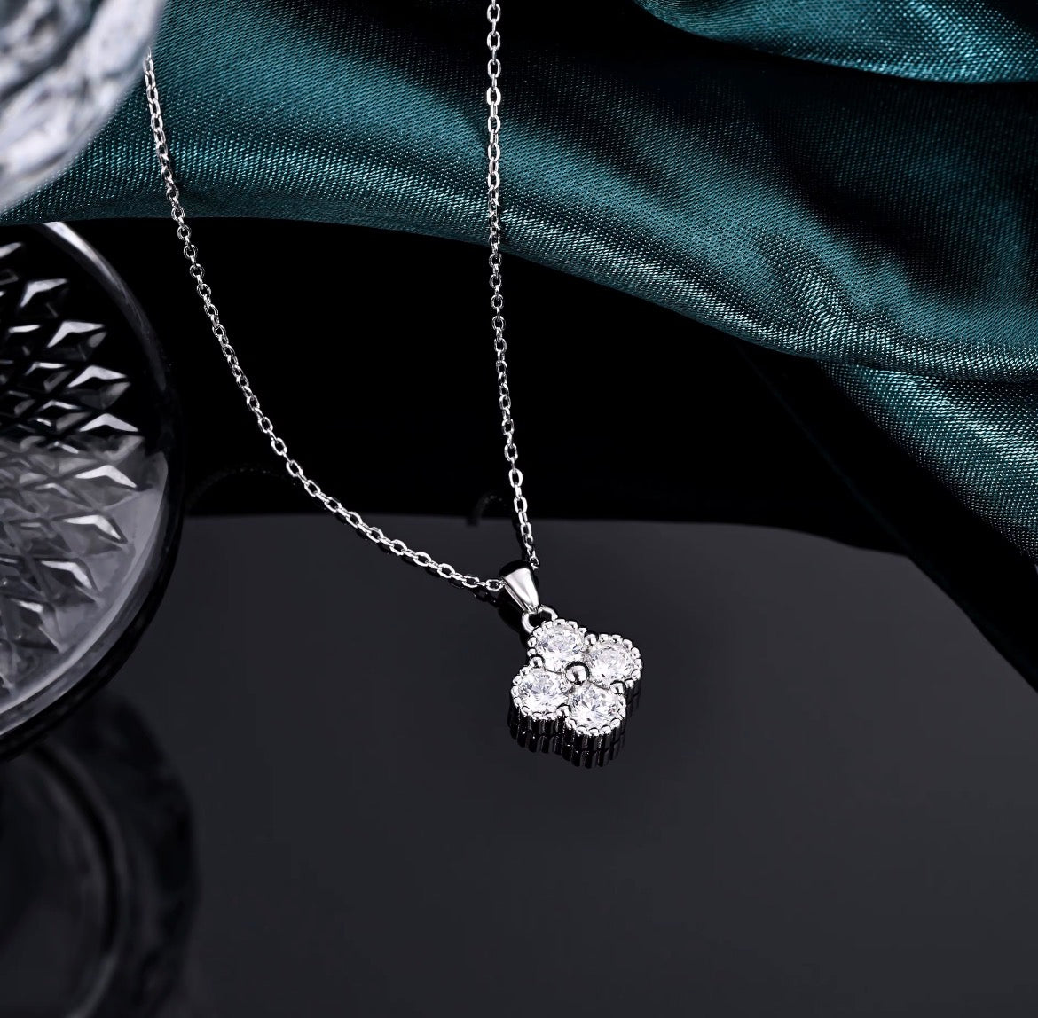 925 Sterling Silver Moissanite Ketting | GRA-gecertificeerd