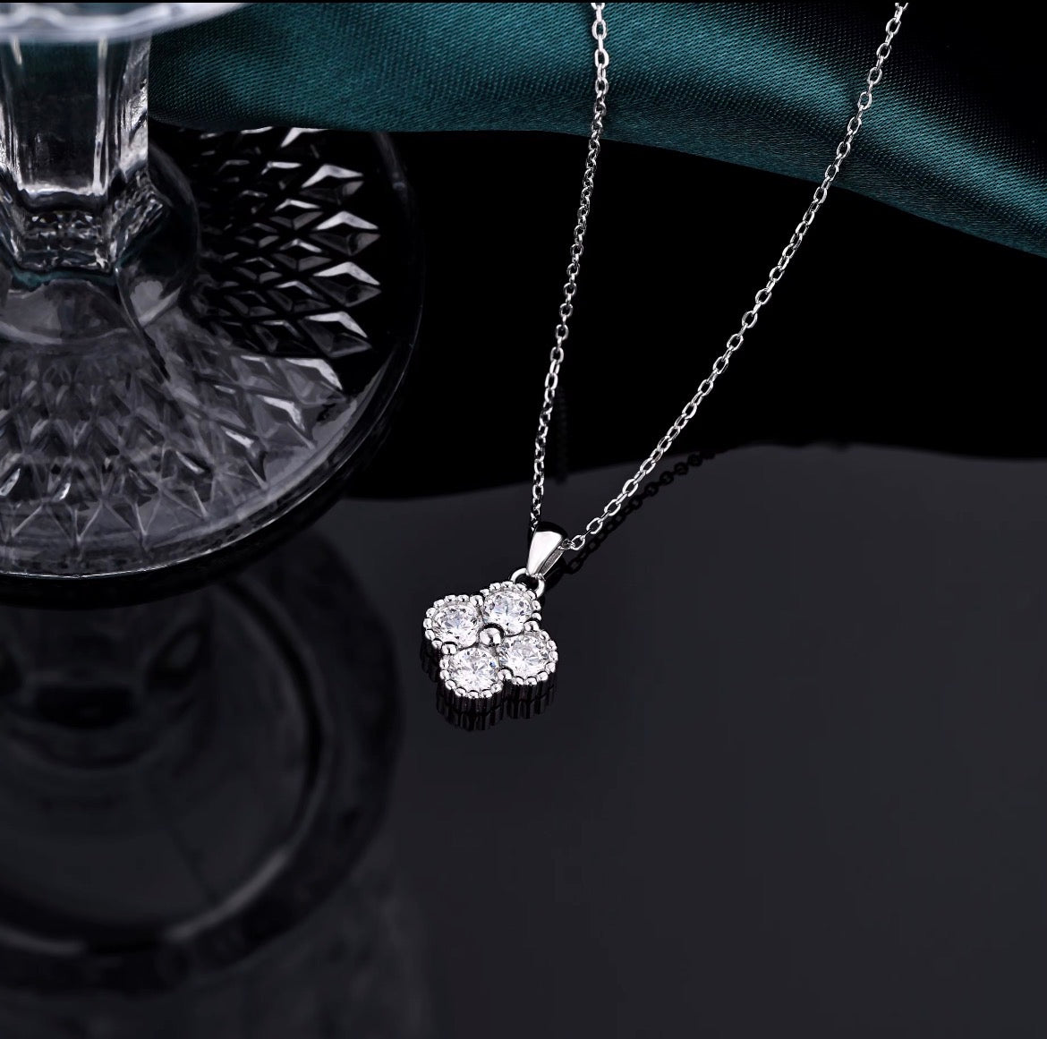 925 Sterling Silver Moissanite Ketting | GRA-gecertificeerd