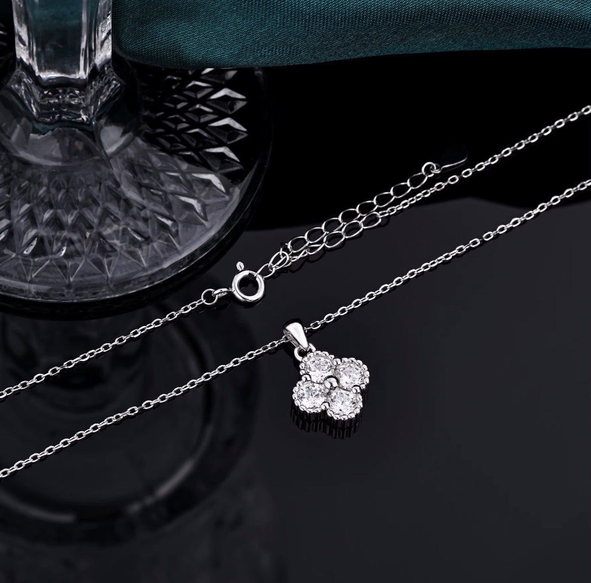 925 Sterling Silver Moissanite Ketting | GRA-gecertificeerd