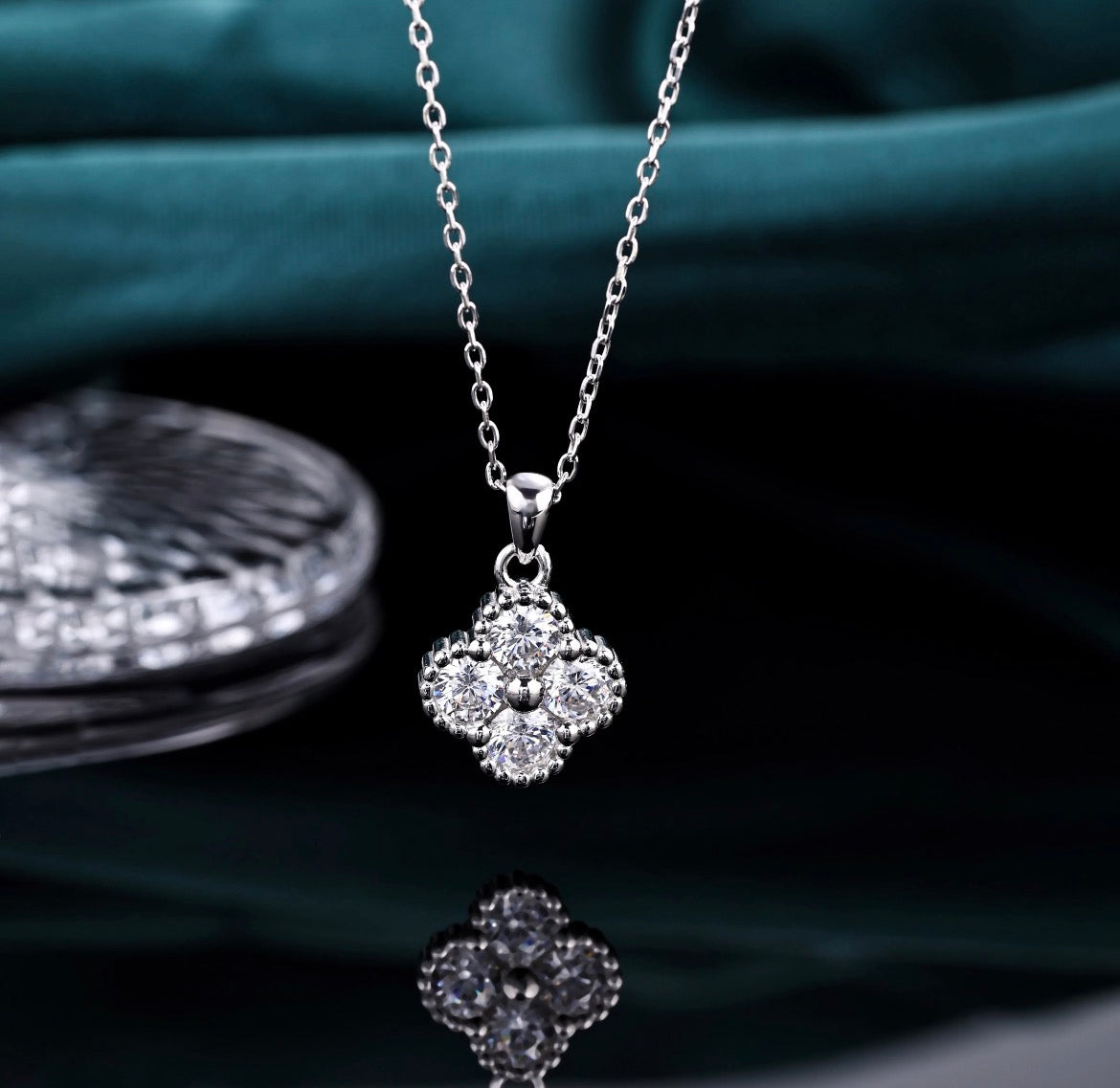 925 Sterling Silver Moissanite Ketting | GRA-gecertificeerd