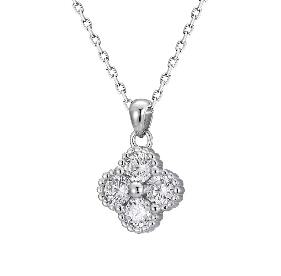 925 Sterling Silver Moissanite Ketting | GRA-gecertificeerd
