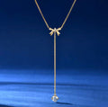 Moissanite Strik Y-Ketting | 925 Sterling Zilver | GRA-gecertificeerd