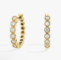 Moissanite Roller Bead Creolen | 14K Gold Filled | GRA-gecertificeerd