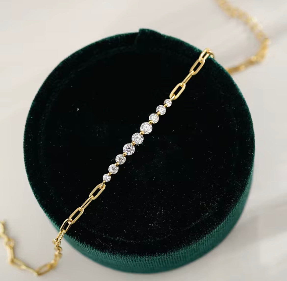 Moissanite Tennis Link Armband | 925 Sterling Zilver | GRA-gecertificeerd