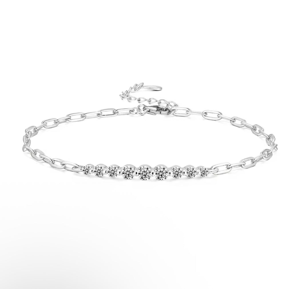 Moissanite Tennis Link Armband | 925 Sterling Zilver | GRA-gecertificeerd